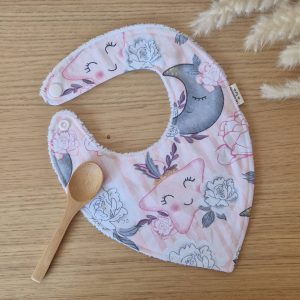 Bavoir bandana doublé en bambou