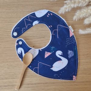 Bavoir bandana doublé en bambou