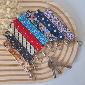 Porte-clé lanière en coton